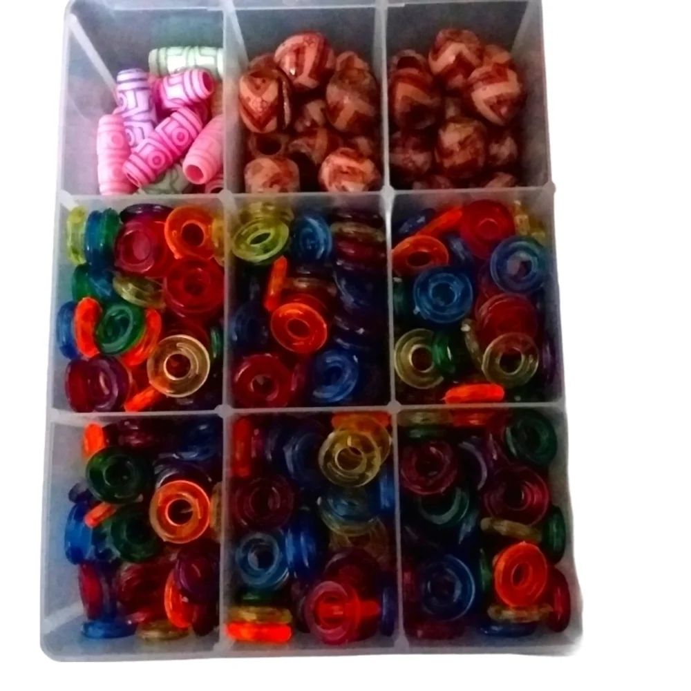 Assortment of Beads/Buttons with Storage Box